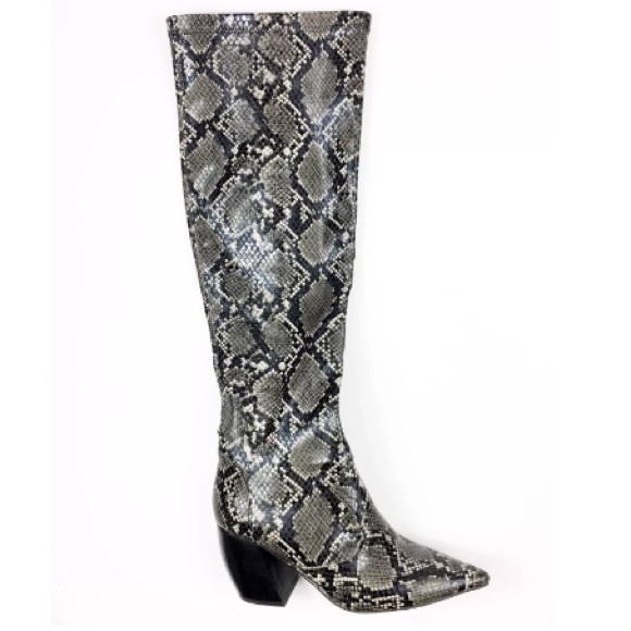 vegan snakeskin boots